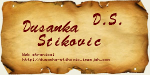 Dušanka Stiković vizit kartica